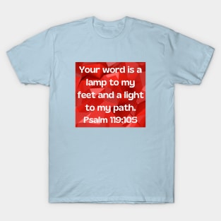 Bible Verse Psalm 119:105 T-Shirt